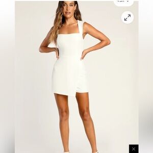 Lulus white romper- NWT